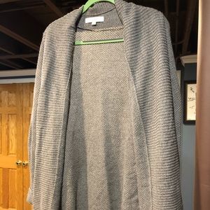 Gray cardigan
